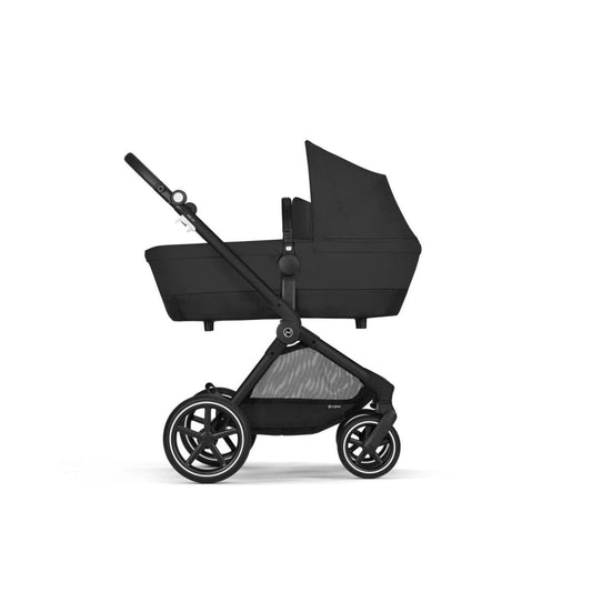 Cybex EOS Lux Silver 2-in-1 Pushchair - Moon Black