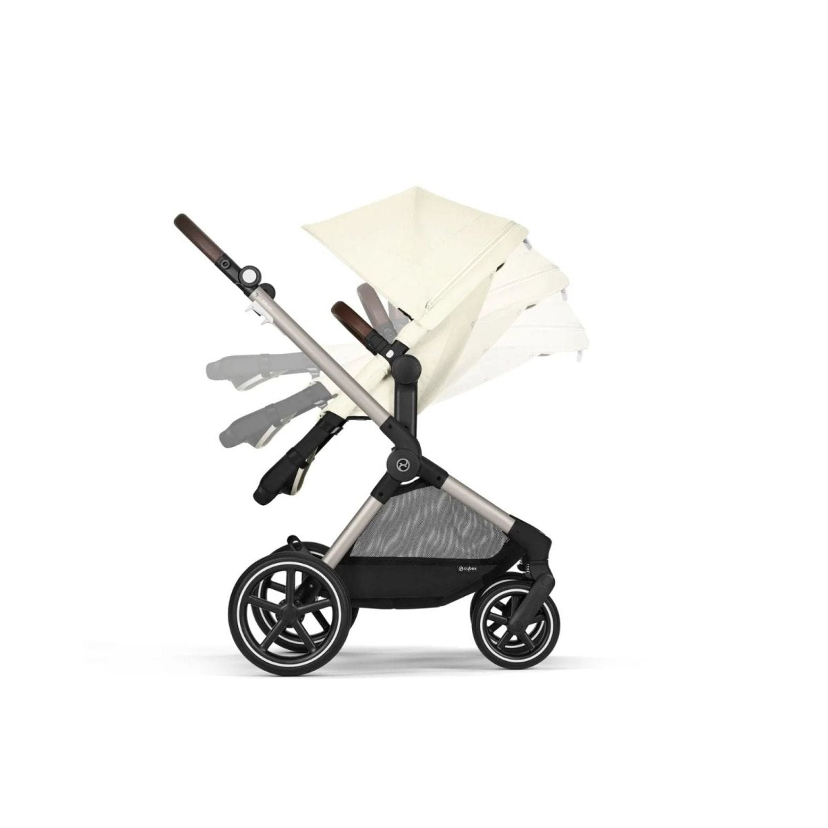 Cybex Eos Lux Silver 2-in-1 Pushchair - Seashell Beige