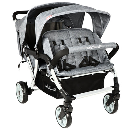 Familidoo 4 Seater Stroller -  Plus Free Rain Cover