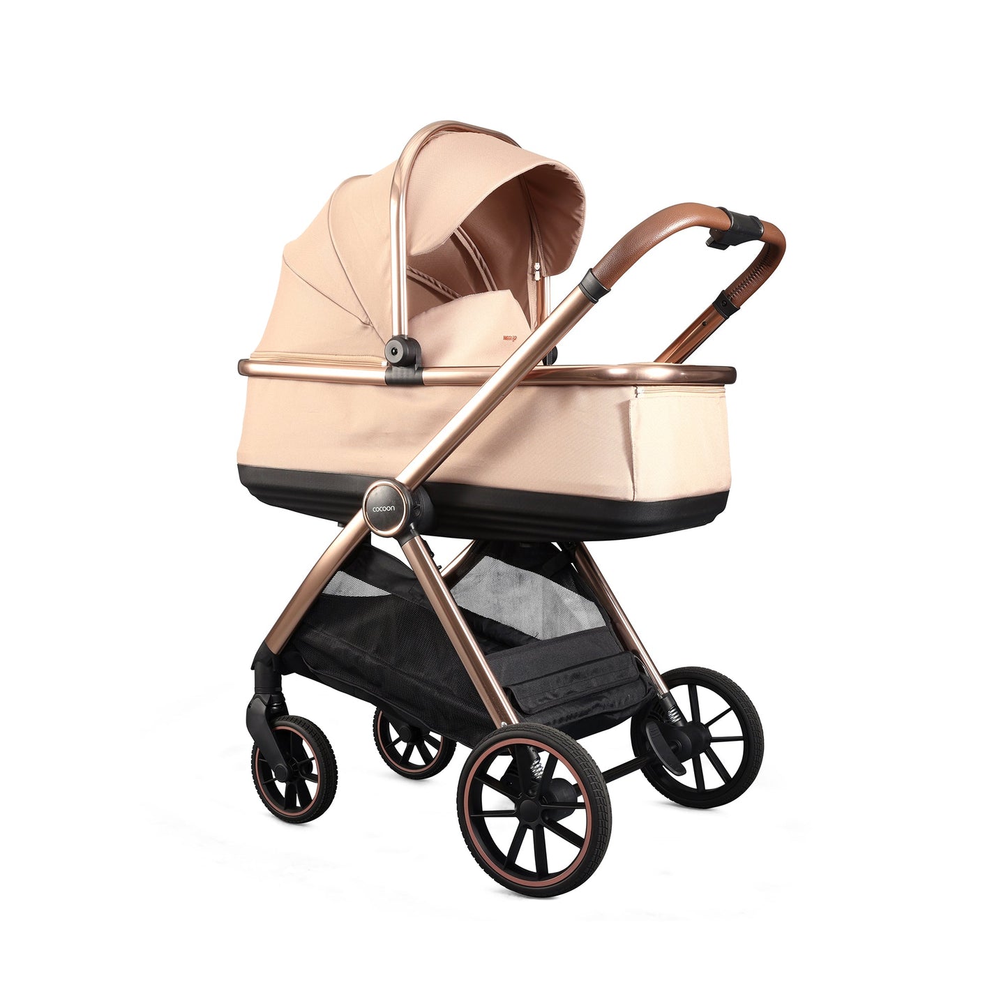 Mee-Go Cocoon Travel System with EVO Spin Car Seat – Toffee
