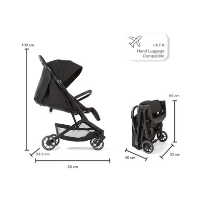 Red Kite Push Me Explor Stroller - Black