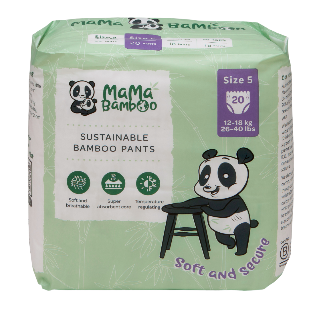 Mama Bamboo Sustainable Pull-Up Nappy Pants DS