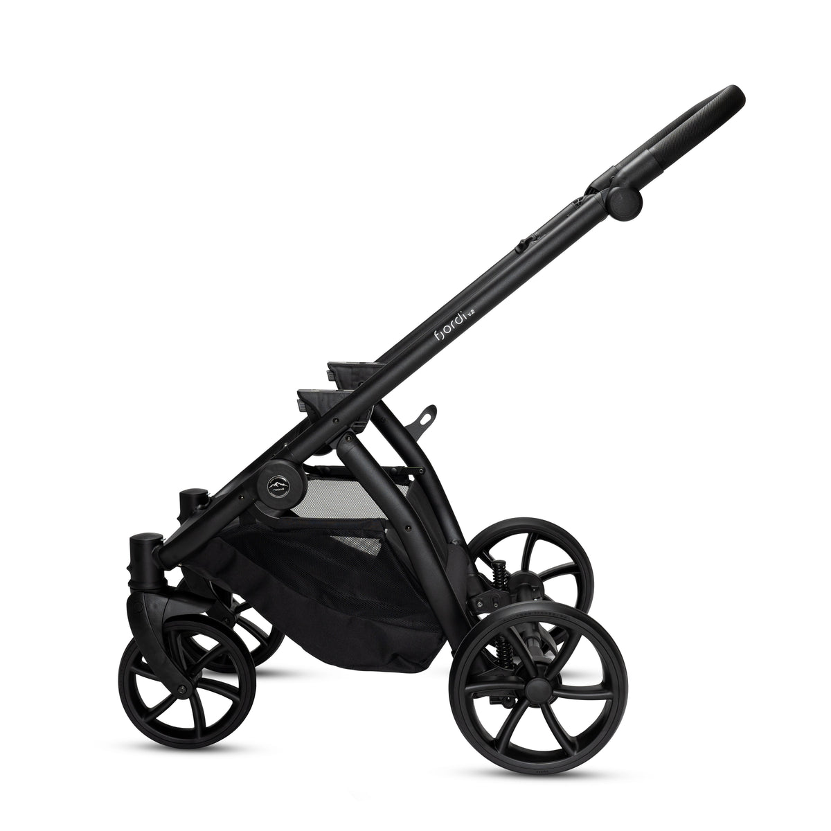 Noordi Fjordi V2 Leather 2in1 Pushchair with ThermoCot™ Carrycot, Shadow Grey