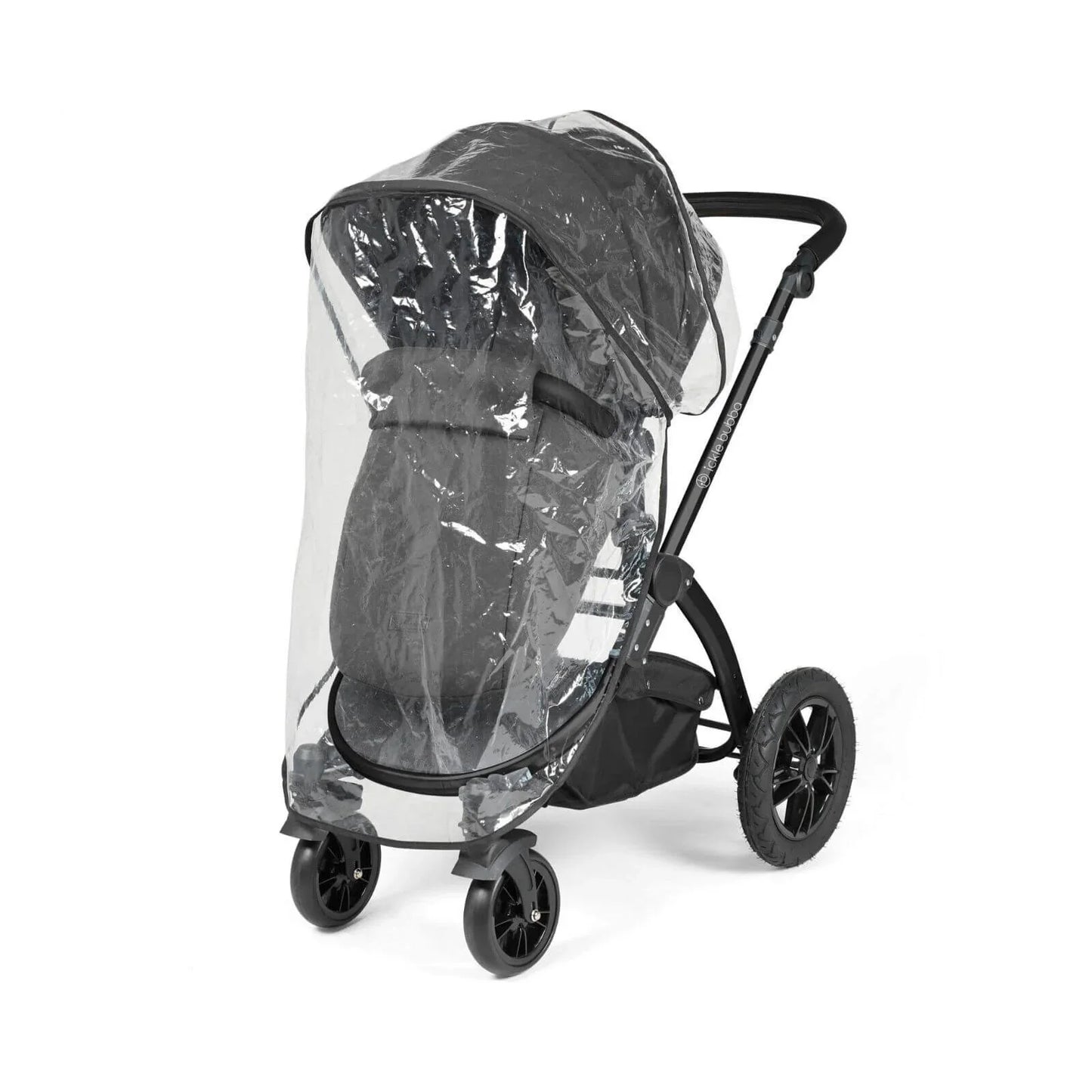 Ickle Bubba Stomp Luxe 2-in-1 Pushchair & Carrycot - Black/Charcoal Grey/Black