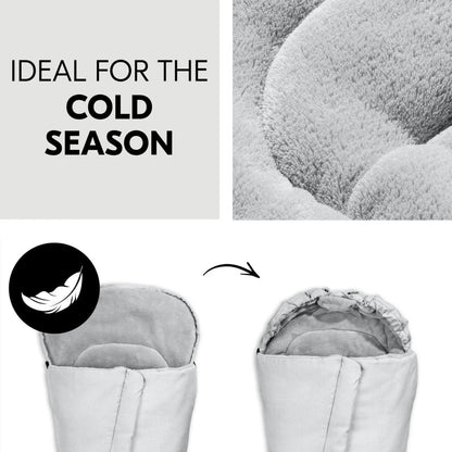 Hauck Pushchair Footmuff - Winter Grey