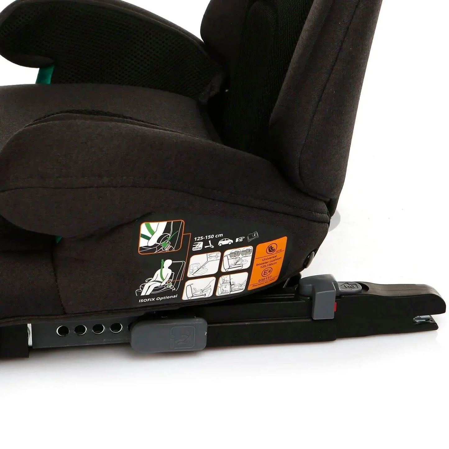 baby plus i-Size X8 (125-150 cm) 15-36 Kg Booster - Black