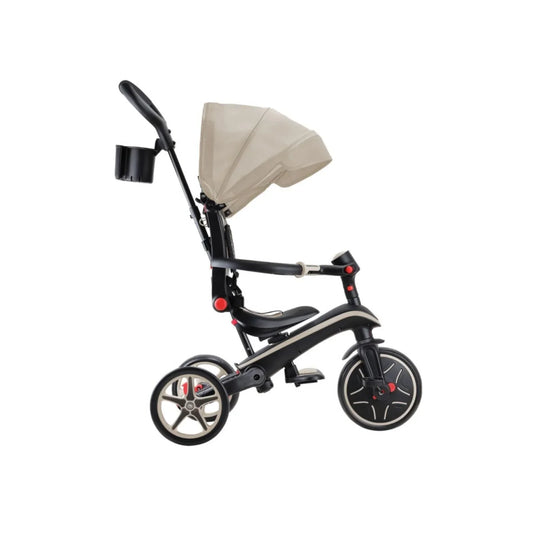 Globber Explorer Trike 4-in-1 Foldable - Taupe