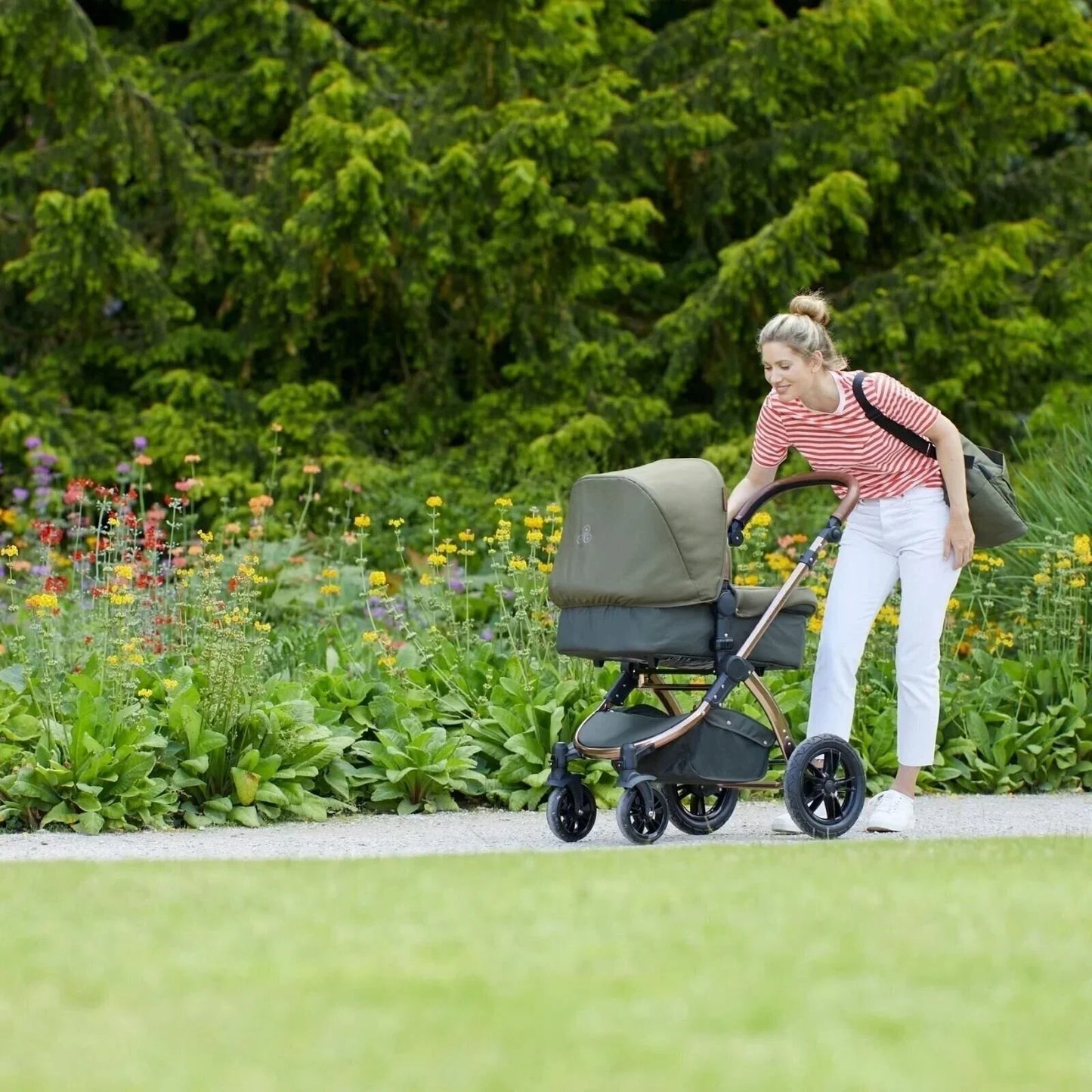 Outlet - Ickle Bubba Stomp V4 2 In 1 Carrycot & Pushchair - Bronze
