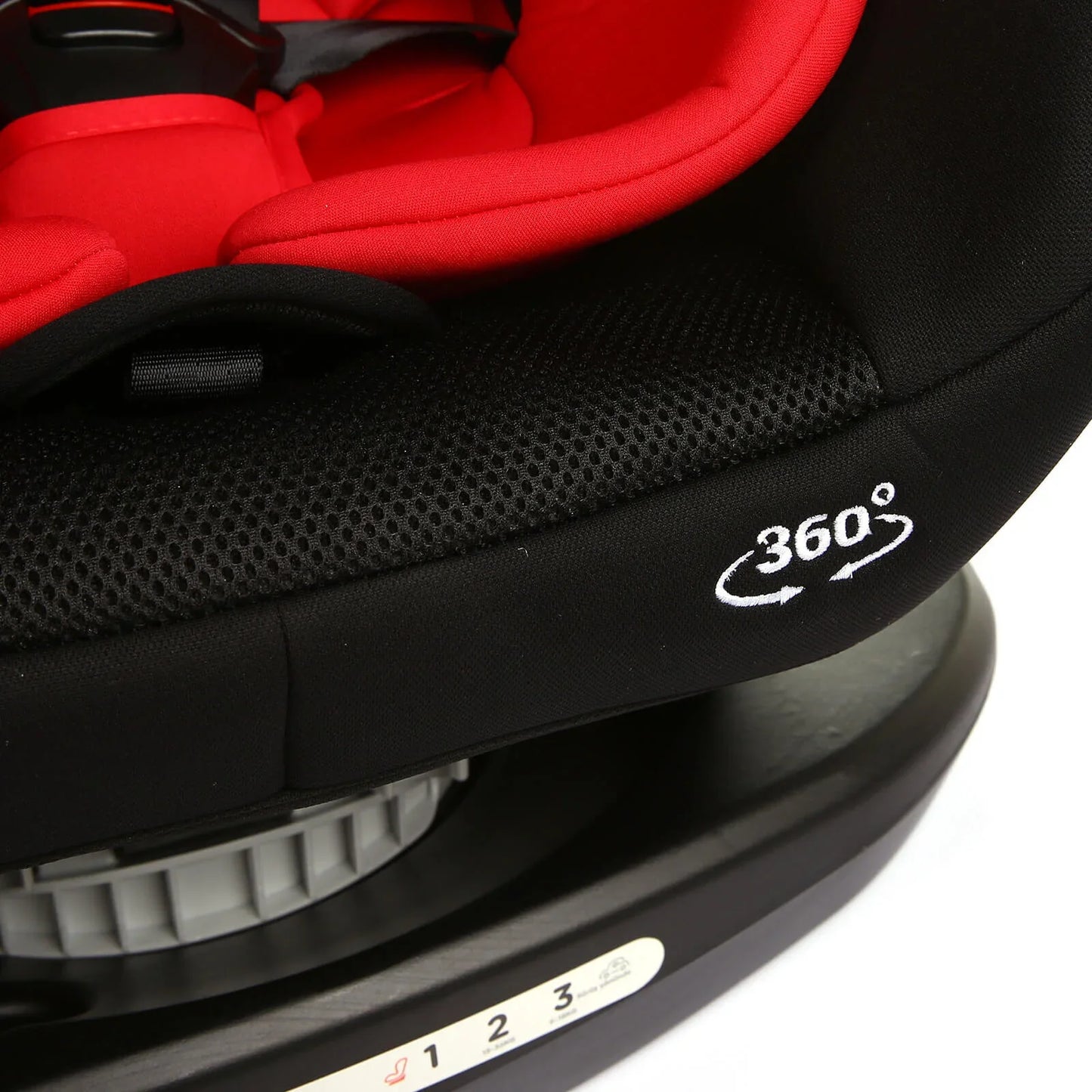 baby plus Orbitfix Group 0/1 Baby Car Seat - Black Red