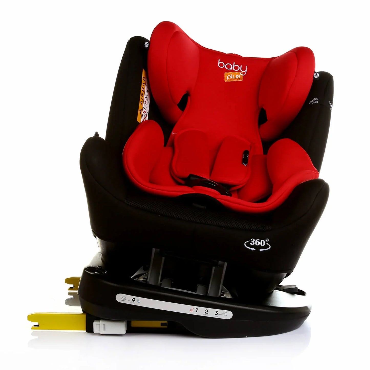 baby plus Orbitfix Group 0/1 Baby Car Seat - Black Red