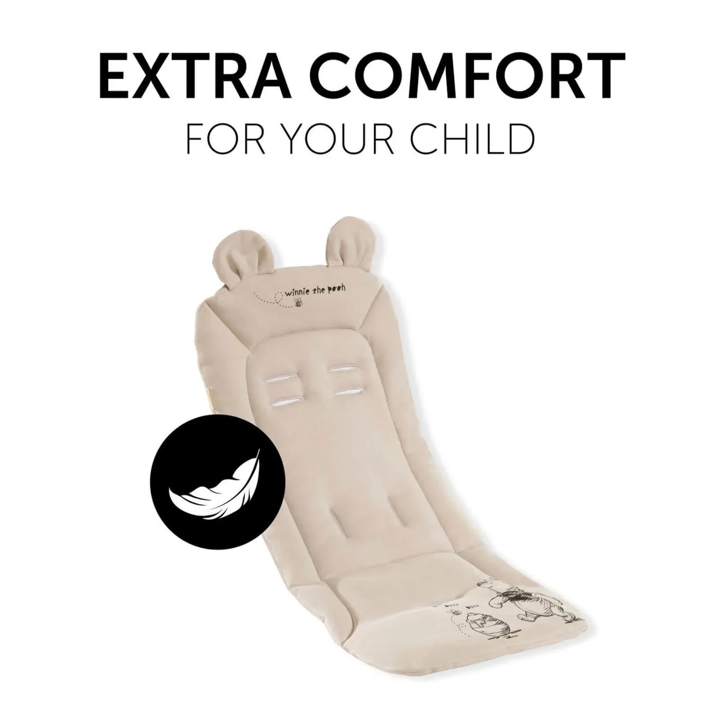 Hauck Disney Pushchair Seat Liner - Winnie the Pooh Beige