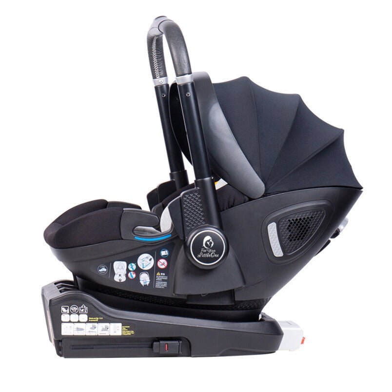 For Your Little One Qubi Infant Car Seat & Stroller 7 Piece Bundle - Eclipse Black