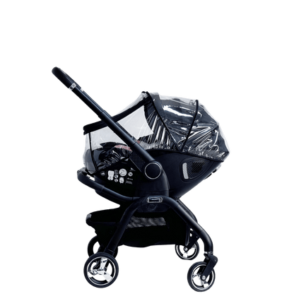 For Your Little One Qubi Infant Car Seat & Stroller 7 Piece Bundle - Eclipse Black