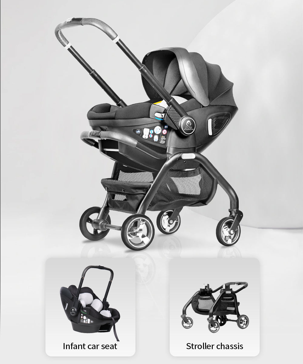 For Your Little One Qubi Infant Car Seat & Stroller - Eclipse Black
