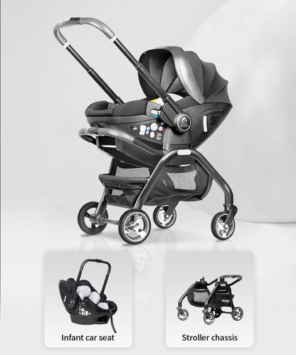 For Your Little One Qubi Infant Car Seat & Stroller - Eclipse Black