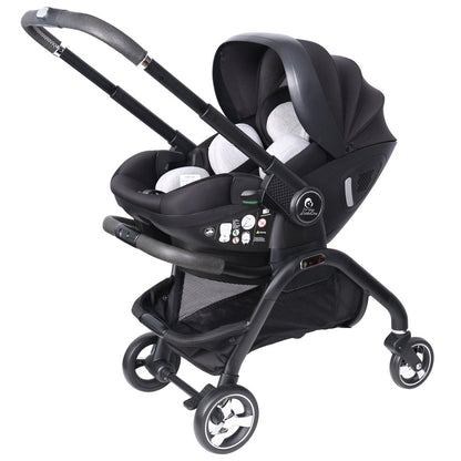 For Your Little One Qubi Infant Car Seat & Stroller & Base - Eclipse Black