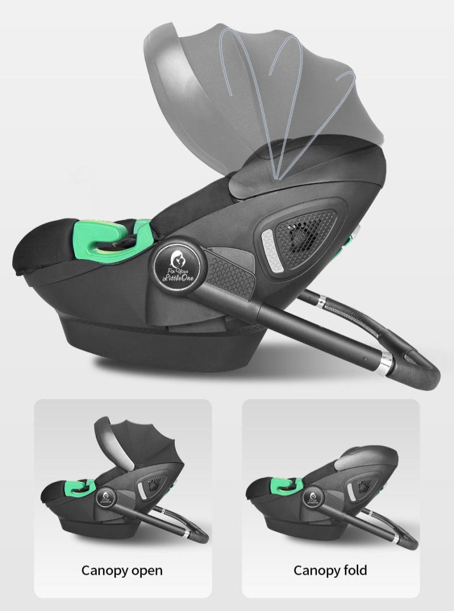 For Your Little One Qubi Infant Car Seat & Stroller - Eclipse Black