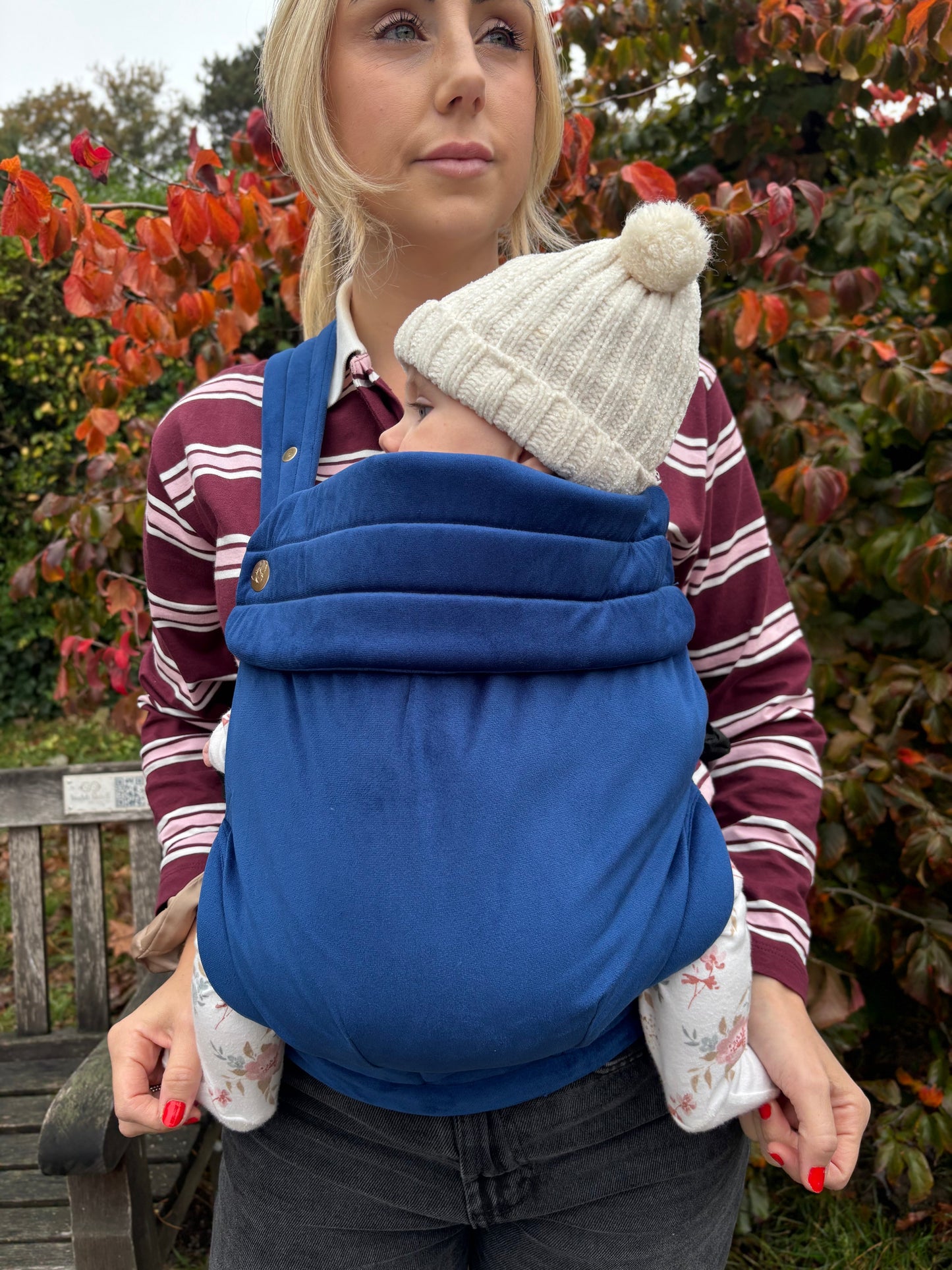 Velvet Baby Carrier - True Blue