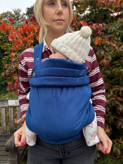 Velvet Baby Carrier - True Blue