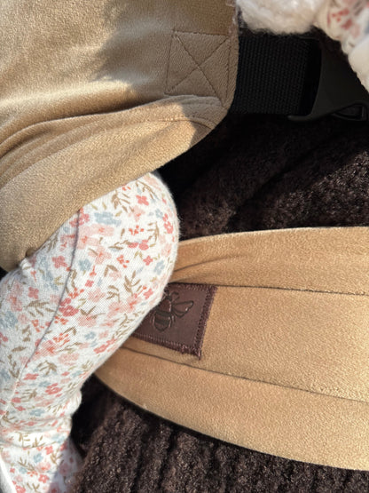 Velvet Baby Carrier - Almondine