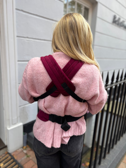 Velvet Baby Carrier - Velvet Cherry