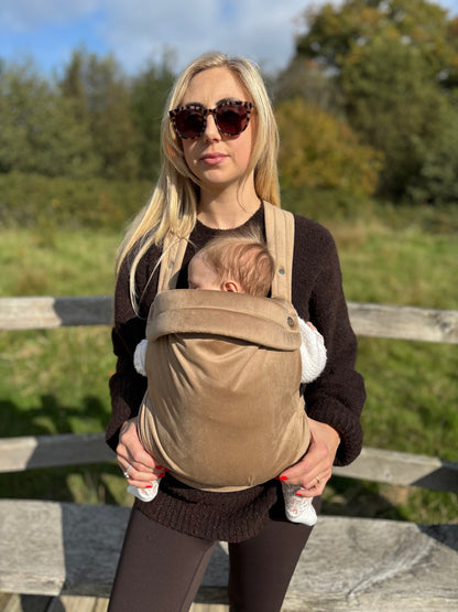 Velvet Baby Carrier - Almondine