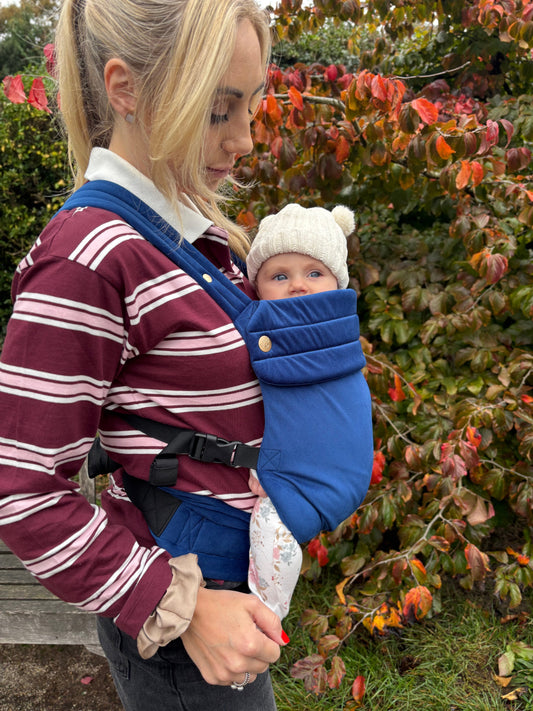 Velvet Baby Carrier - True Blue
