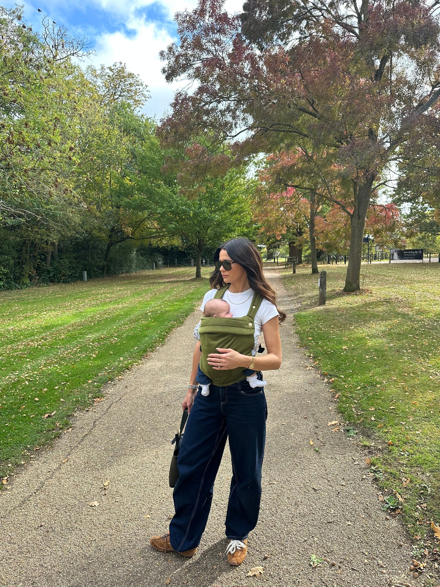 Velvet Baby Carrier - Cedar Green