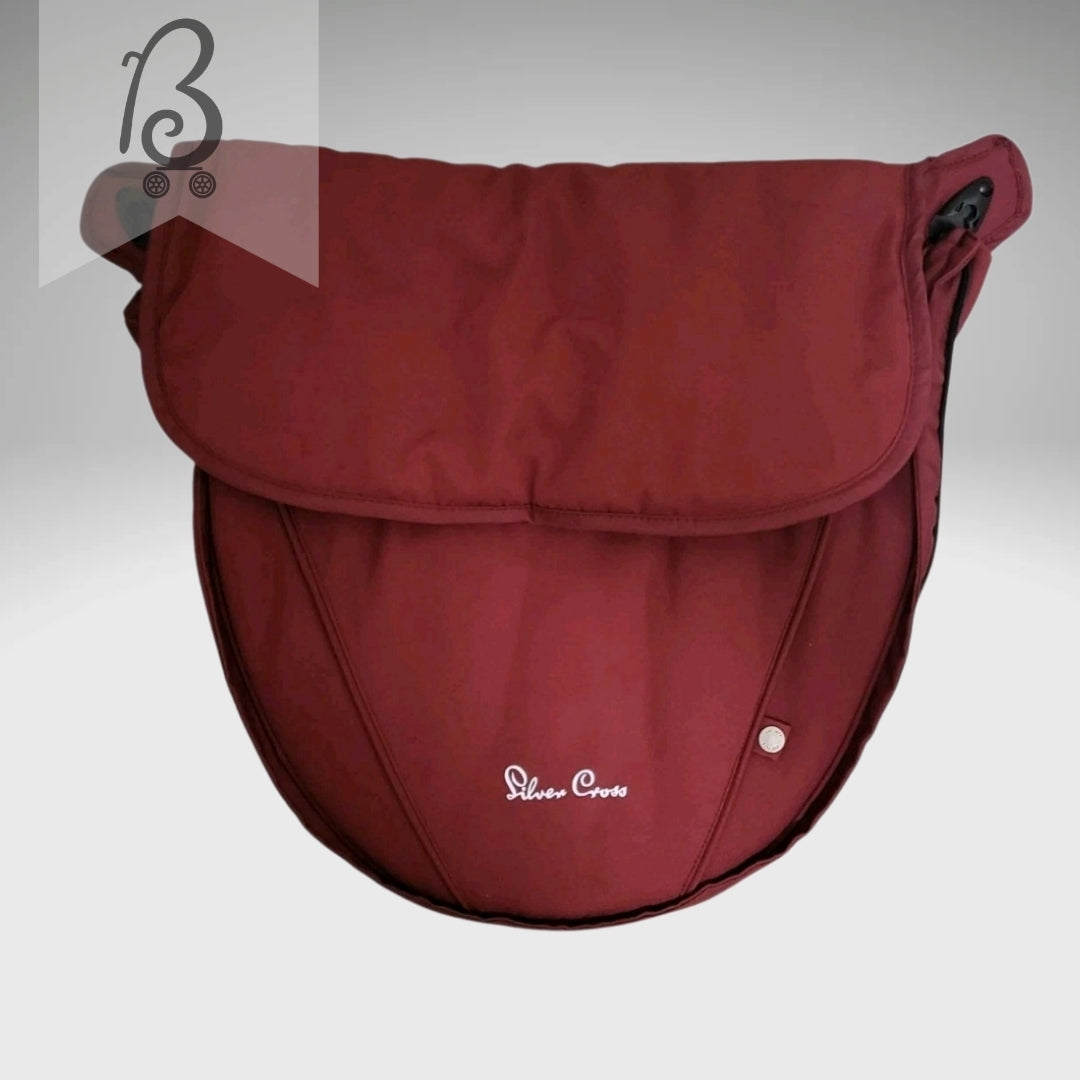 Silver cross surf carrycot apron in red