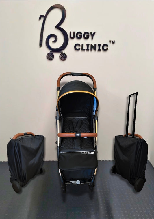 Refurbished pushchair lejoux travel pushchair pram compact fold buggy