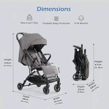 Lightweight holiday cabin friendly stroller refurbished pushchair
