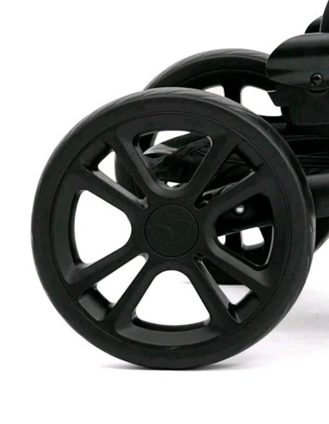 Rear Wheels Set - Joie Chrome - Black 8 spoke