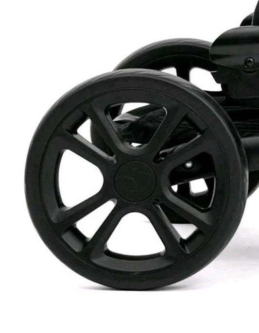 Rear Wheels Set - Joie Chrome - Black 8 spoke