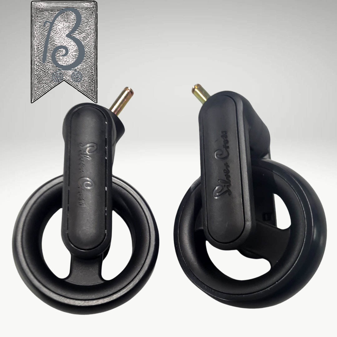 Silver Cross Wave / Coast Ride-On Board Replacement Wheels (Pair) – Brand New