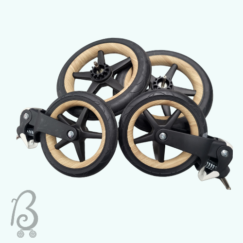 Elevate Your Ride: Wood Wheel Trims & Wheels for Bugaboo Fox (Refurbished)