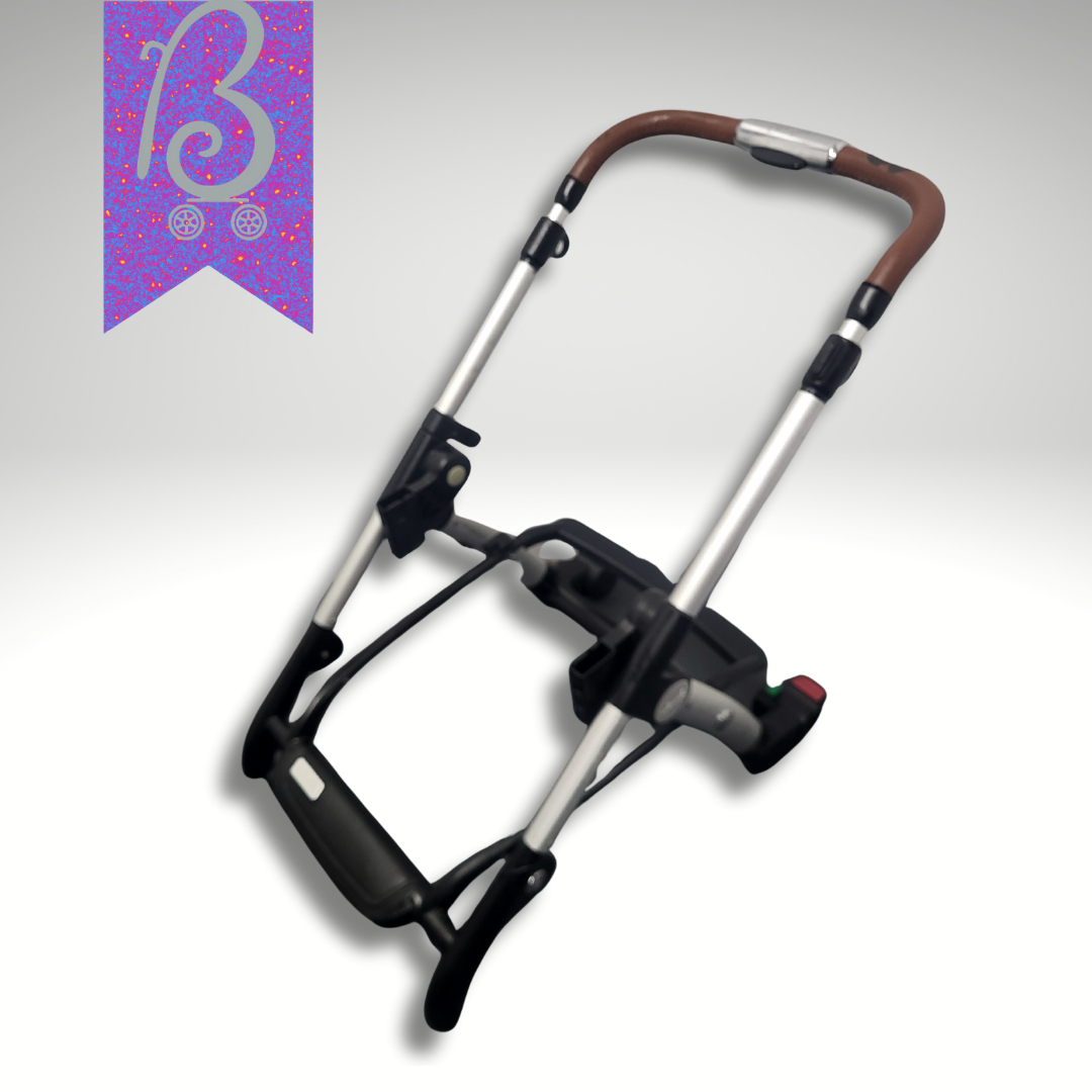 Silver Cross Wave Replacement Chassis – Refurbished with Custom Hand-Sewn Vegan Leather Handles