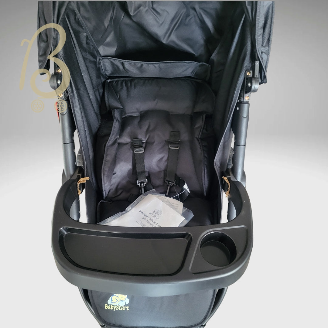 Babystart deluxe 3 wheel stroller / pushchair brand new in box