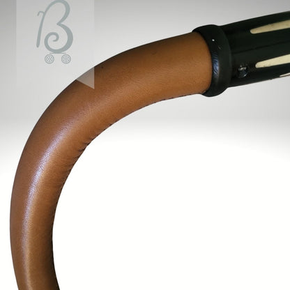 Replacement BabyStyle Egg Stroller Handle - Tan Leather