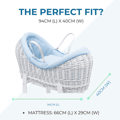 Wicker Pod Baby Deluxe Moses Basket-No stand included