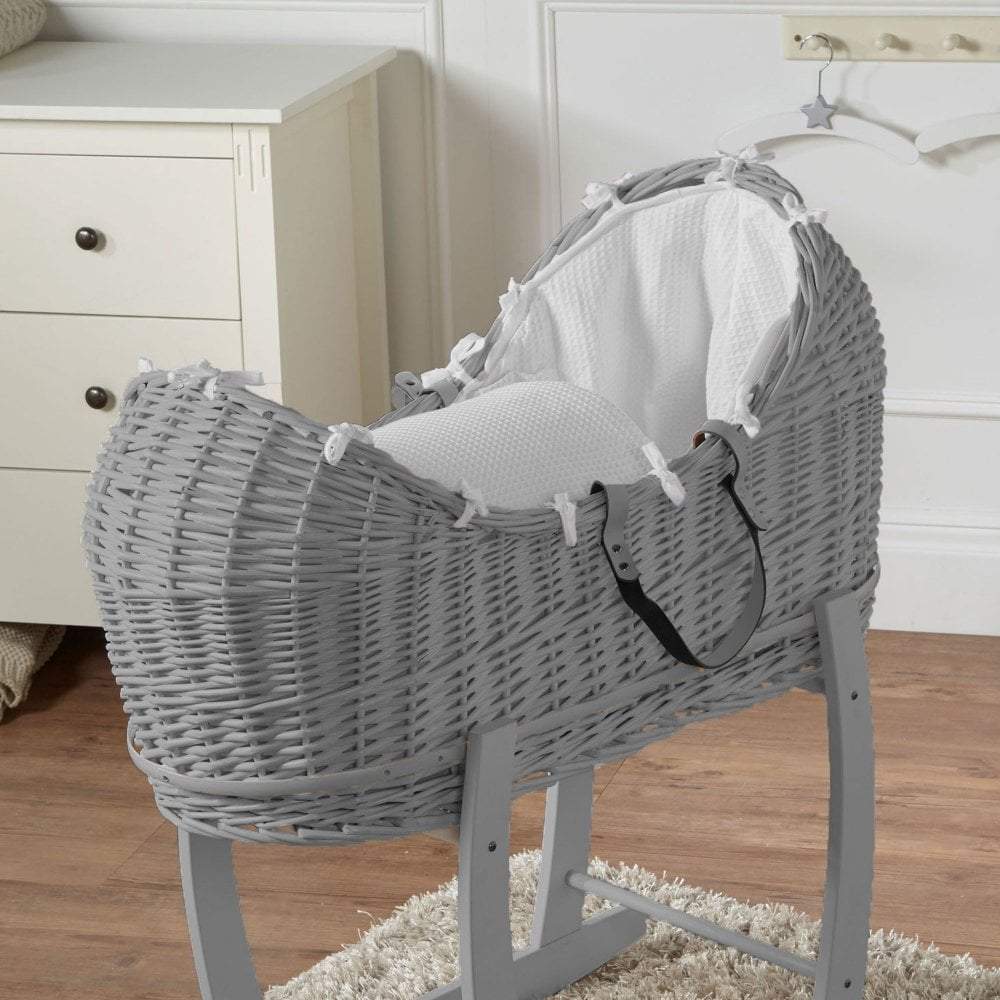 Wicker Pod Baby Deluxe Moses Basket-No stand included