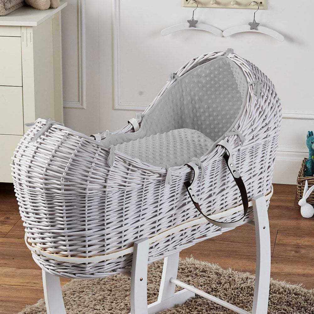 Wicker Pod Baby Deluxe Moses Basket-No stand included