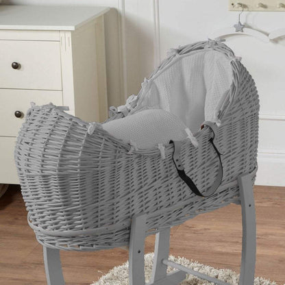 Wicker Pod Baby Deluxe Moses Basket-No stand included