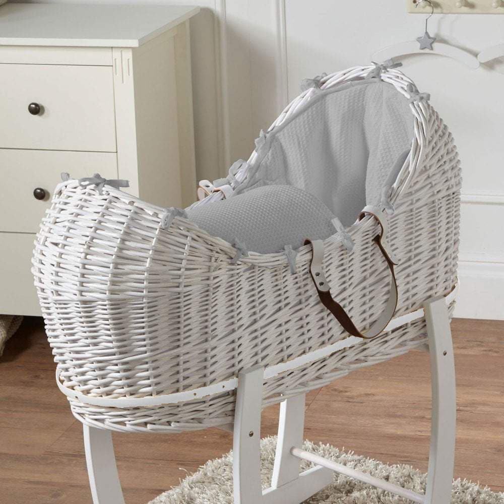 Wicker Pod Baby Deluxe Moses Basket-No stand included