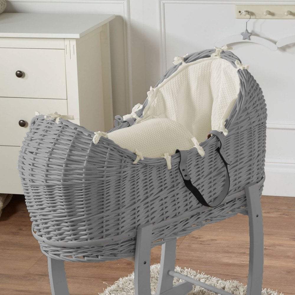 Wicker Pod Baby Deluxe Moses Basket-No stand included