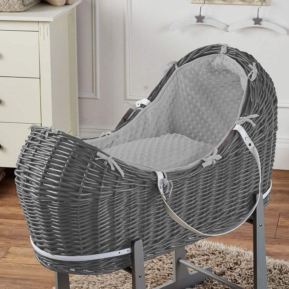 Wicker Pod Baby Deluxe Moses Basket-No stand included