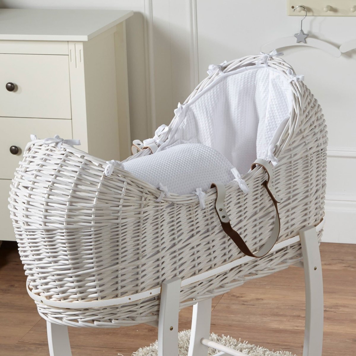 Wicker Pod Baby Deluxe Moses Basket-No stand included
