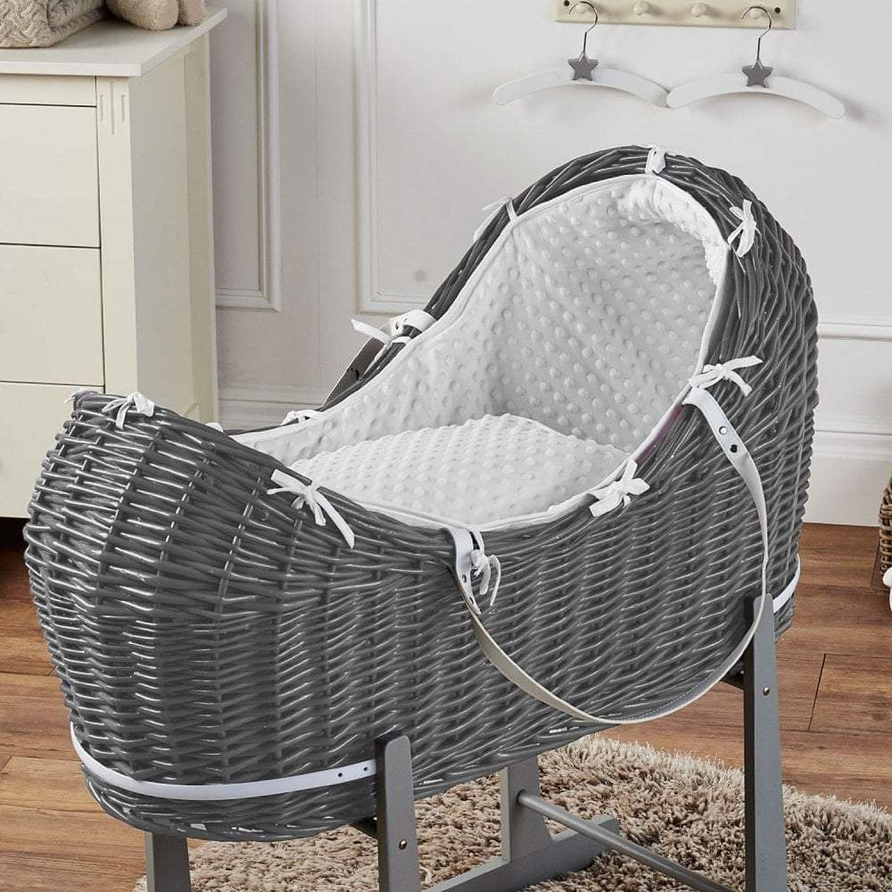 Wicker Pod Baby Deluxe Moses Basket-No stand included