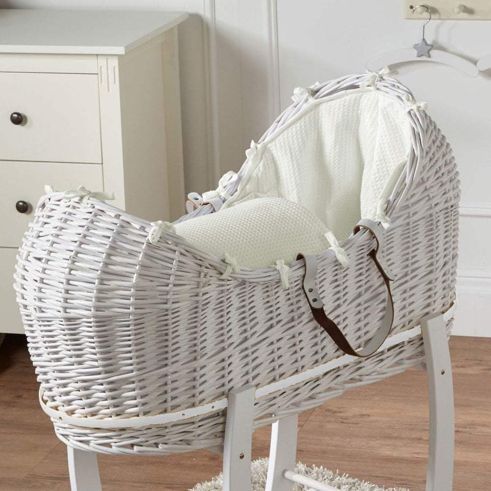 Wicker Pod Baby Deluxe Moses Basket-No stand included