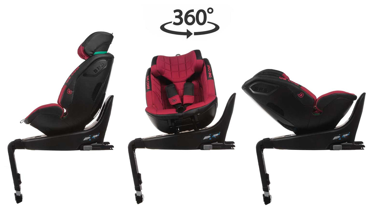 Be Cool Zeus Rotating ERF iSize Car Seat 40-125cm, 0-6 Years